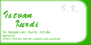 istvan kurdi business card